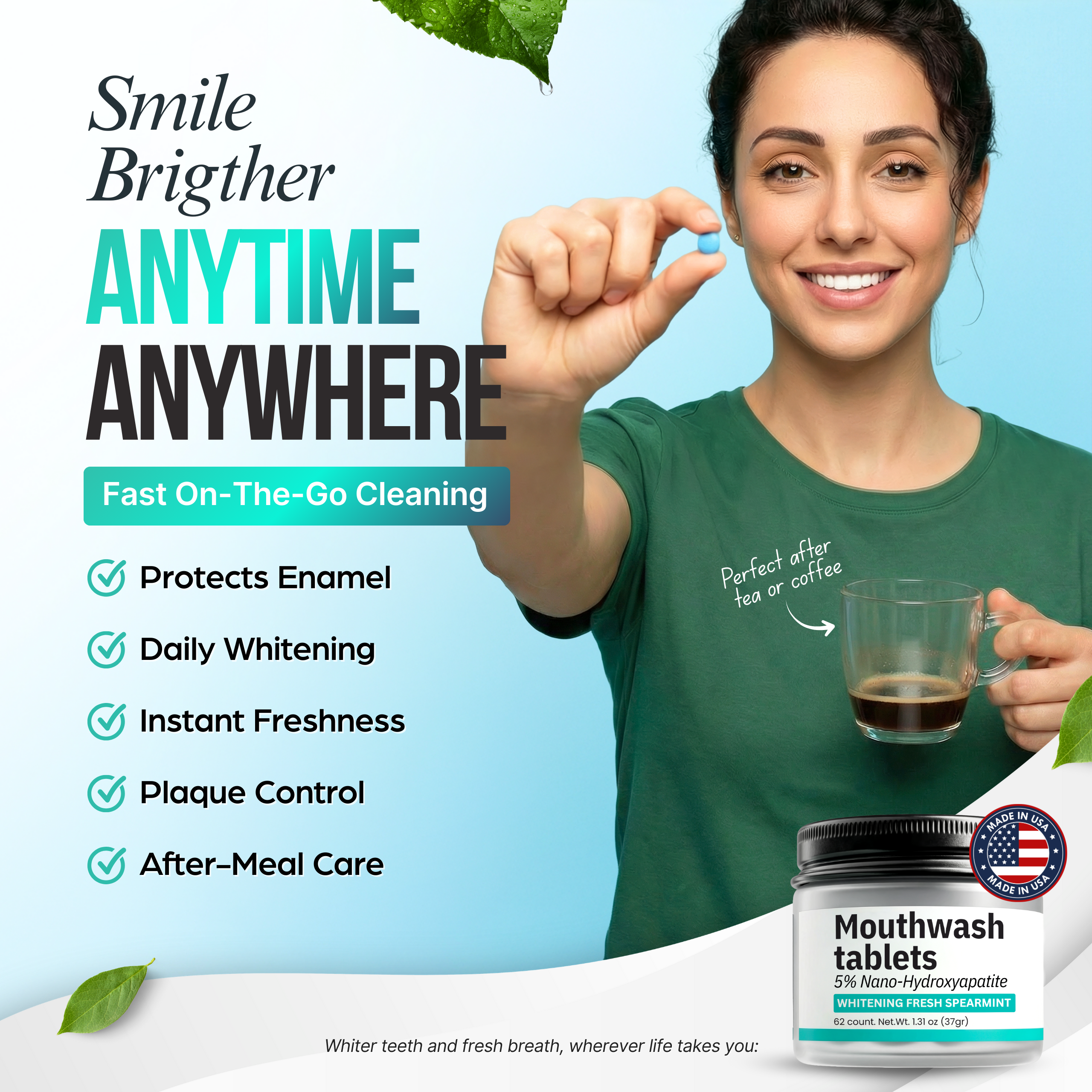 Nano Hydroxyapatite Mouthwash Tablets