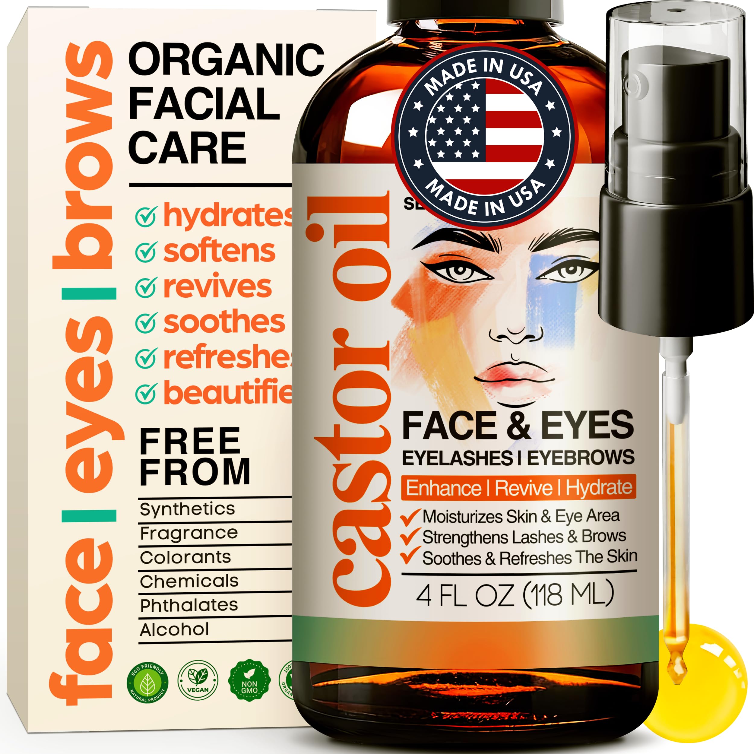 Organic Castor Oil Face Moisturizer