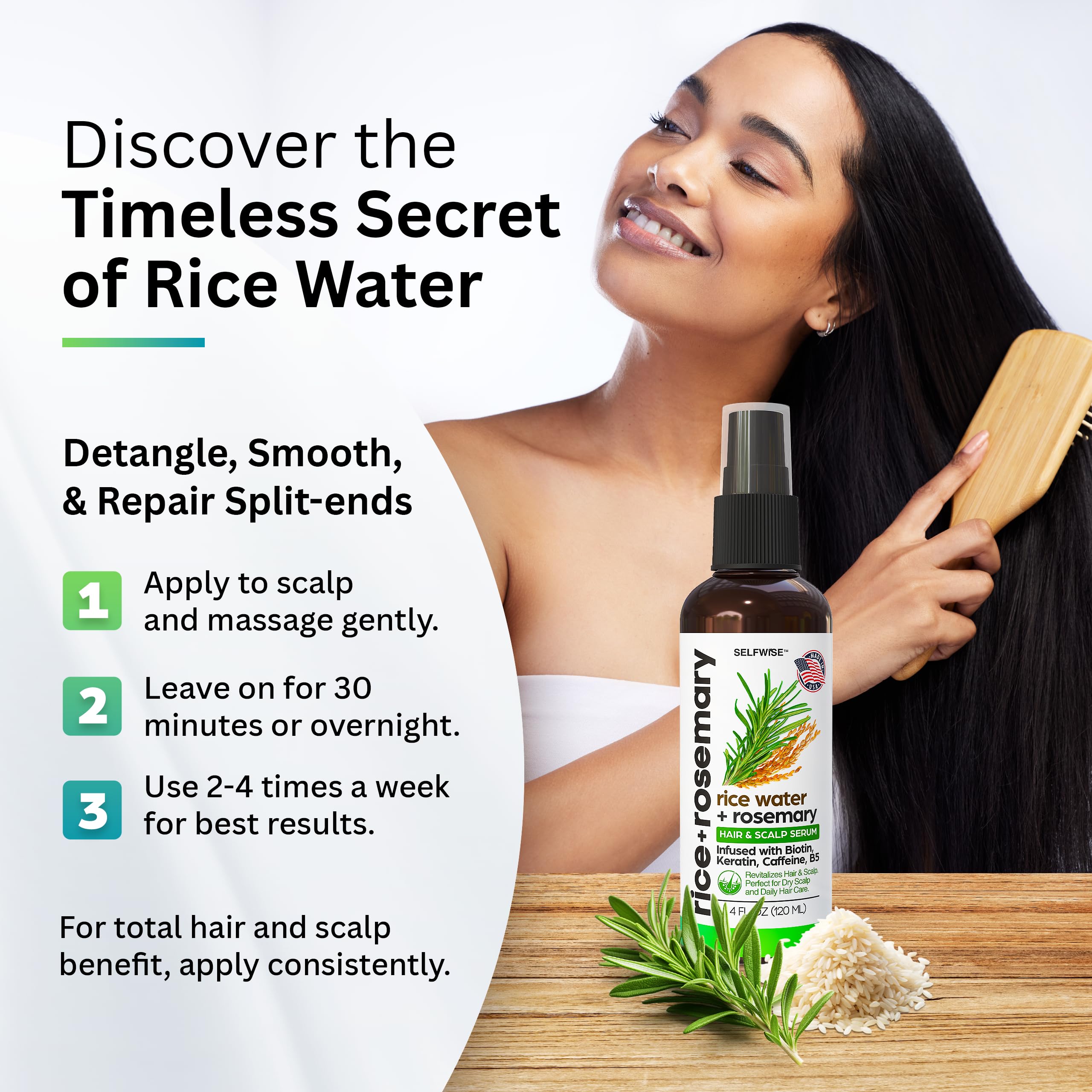 Rosemary & Rice Water Hair Growth Spray